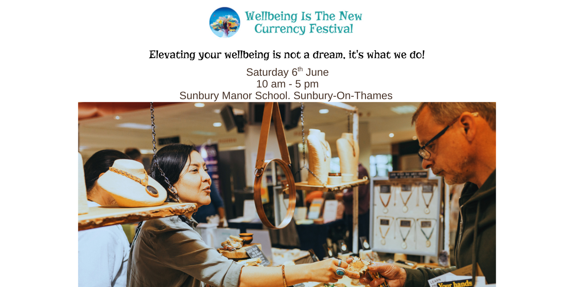 wellbeing is the new currency festival 14 | 15 September 2024 Imber Court. East Molesey. Surrey. 