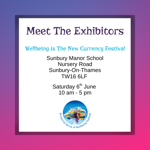Exhibit with wonderful world of wellbeing festival 6th June 2026